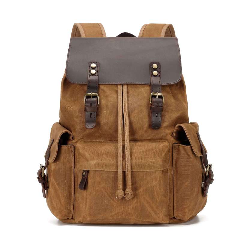 Canvas Backpack Casual - Nova mochila masculina de lona casual,
