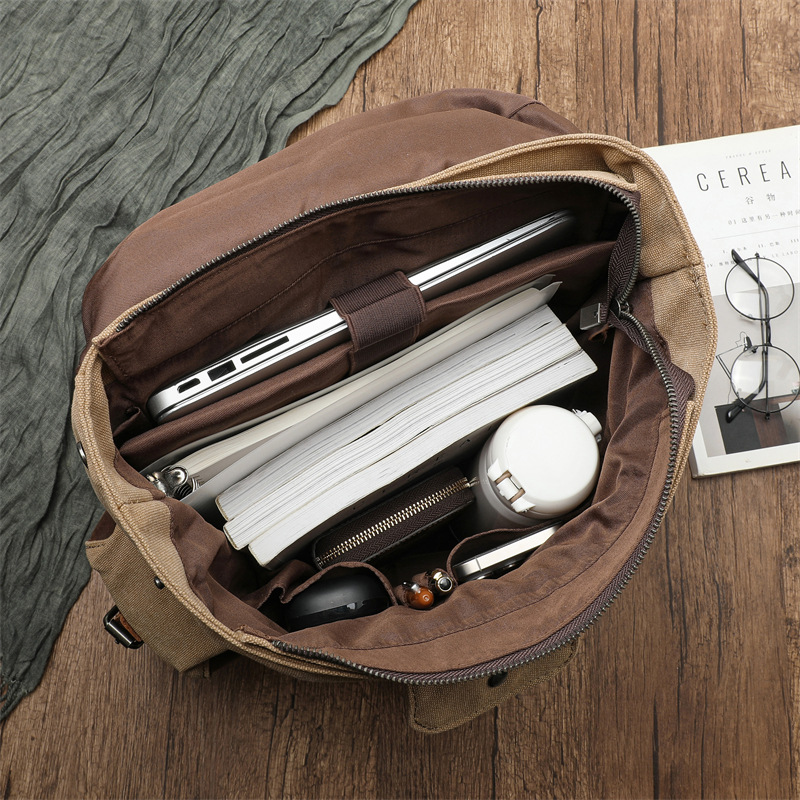 Retro masculino ao ar livre ci - Canvas Backpack Casual avaliação e preço