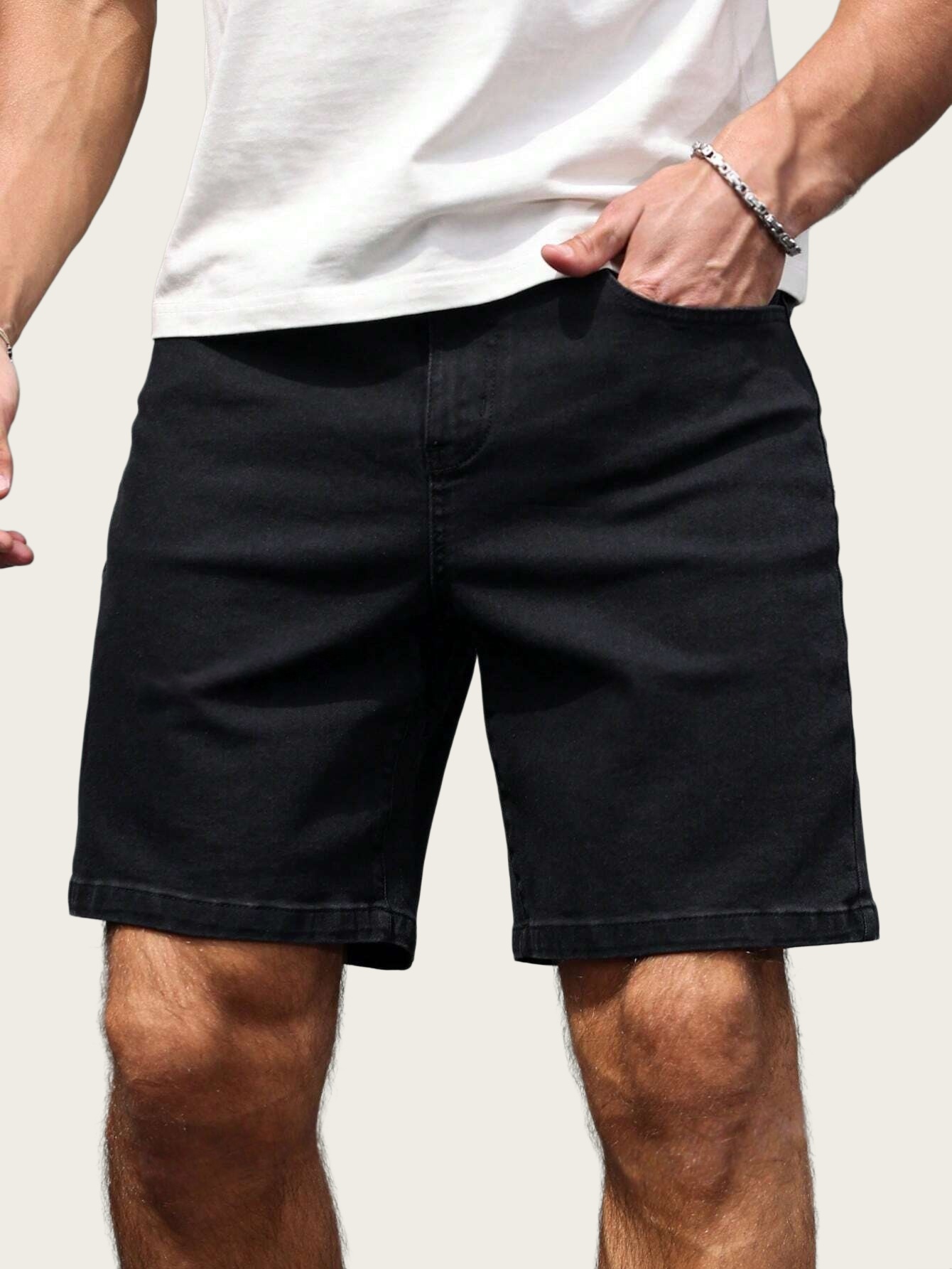 Bermudas Jeans Slim Pretas par - Levis Jeans 501 avaliação e preço