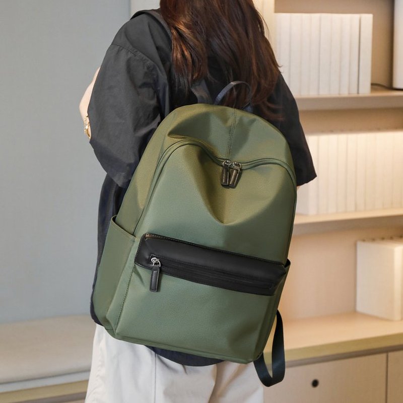 Mochila Casual Preta de Grande - Canvas Backpack Casual avaliação e preço