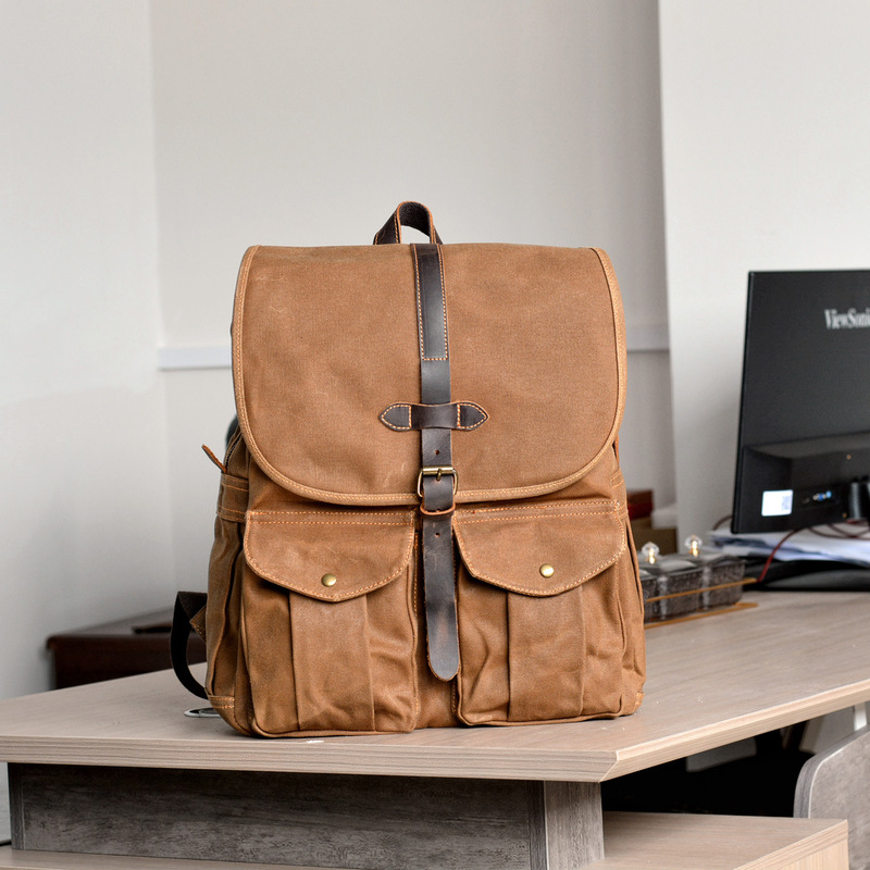 Nova mochila masculina de lona - Canvas Backpack Casual avaliação e preço
